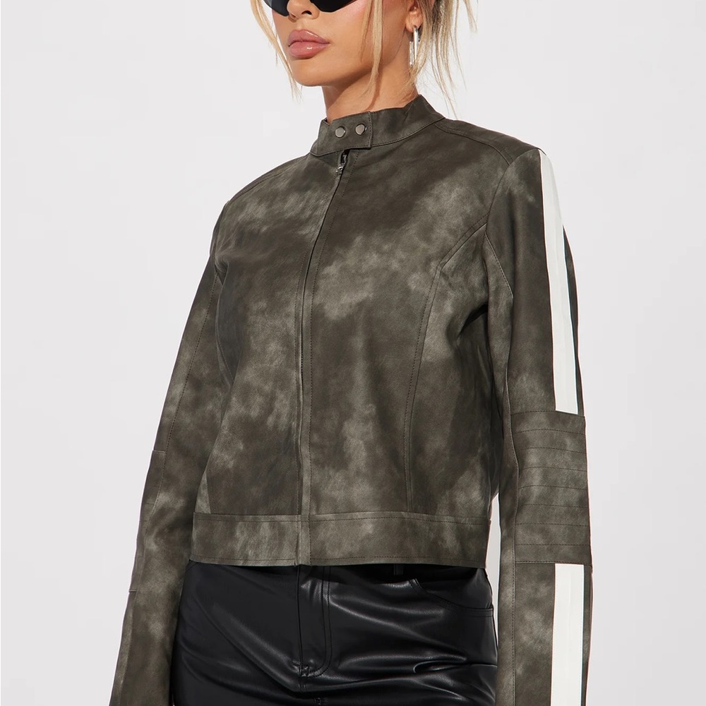 Erase You Washed Faux Leather - Black